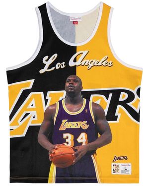 Mitchell & Ness Sublimated Player Tank "Lakers" Tmtk3207 Lalyysonbkgd" - Black