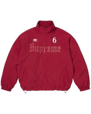 Supreme Umbro Rhinestone Track Jacket "Ss26 - Red
