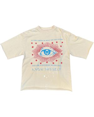 Astrum Know Thyself Tee "Bone" Ast018" - Black