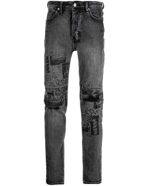 Ksubi Van Winkle Mash Up Jeans Mpf22Dj039" - Black