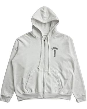 Chrome Hearts T-Bar Logo Zip-Up Hoodie Chrm1893" - Black