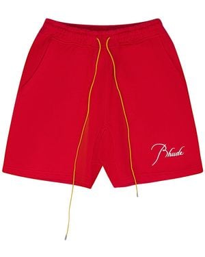Rhude Terry Shorts Rhss22Sh13012620 Chr" - Red