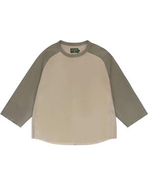 DENIM TEARS Raglan Longsleeve T-Shirt Dt851" - Black