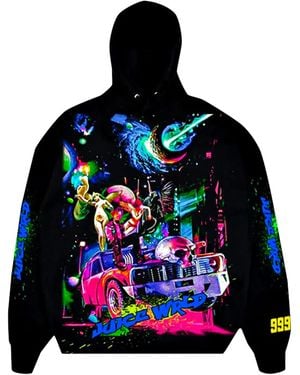Vlone(GOAT) Cosmic Hoodie "Juice Wrld" Hd Jw8380" - Black