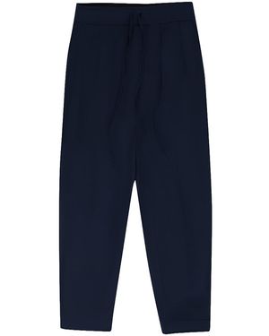 4SDESIGNS Inverted Pleat Sweatpant 4Sd Mbtm 0009" - Black