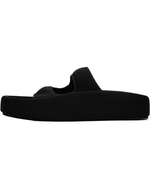 MM6 by Maison Margiela Platform Sandals 231188M234002" - Black