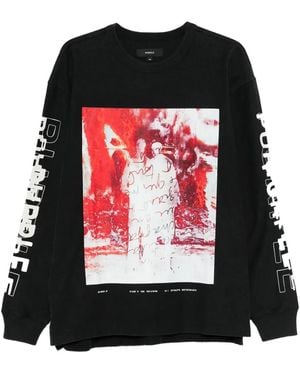 Purple Brand Inferno Ls T-Shirt M2036 Htbs126" - Black
