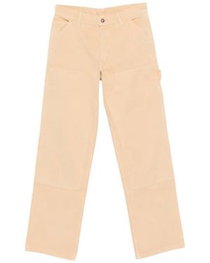 Sky High Farm Canvas Double Knee Trousers Shf08P001-Bei" - Black