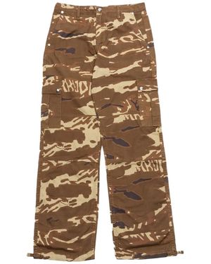 Rhude Tiger Camo Print Trousers Rhfw23Pa21320108 Mul" - Black