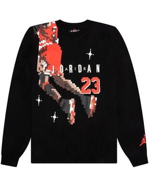 Nike Slam Dunk Contest Holiday Long Sleeve Pixel T-Shirt Chile" Dc9793 010" - Black