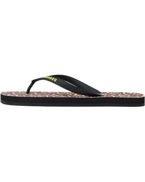 DSquared² Wild2 Flip Flops Ffm000117208868M4269" - Black