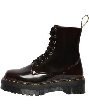 Dr. Martens Jadon Arcadia Leather Platform Boots "Cherry Arcadia" 24764600" - Black