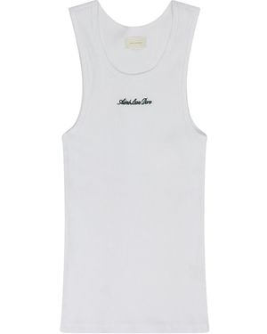 Aimé Leon Dore Embroidered Logo Tank Top "Bright" Ss24Ct037 Bright" - Black
