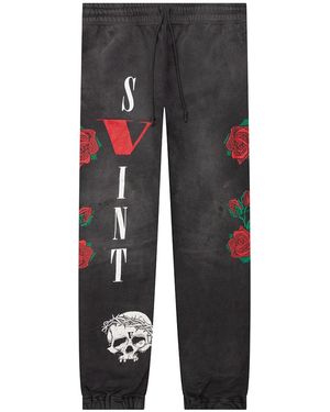 SAINT Mxxxxxx Saint Michael X Vlone Joggers Sm S22 0000 072" - Black