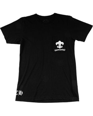 Chrome Hearts 3 Scout Flower Print T-Shirt Chrm1436" - Black
