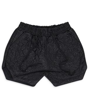 Who Decides War Crinkled Tailored Shorts 1120590002Ss24" - Black