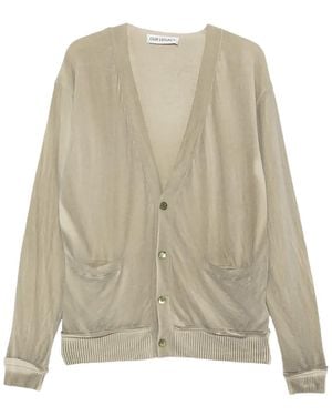 Our Legacy Parallel Cardigan "Moss Spray Dye Cherub Wool" M2263Pm" - Black