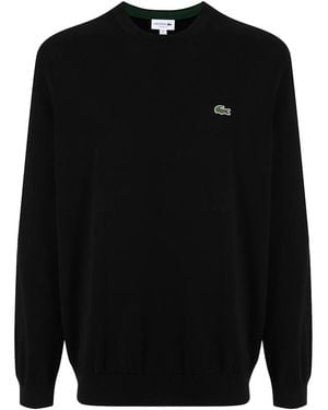 Lacoste Crew Neck Cotton Jumper Ah1985 031" - Black