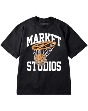 Market Shooting For Peace Ss T-Shirt Mkt26Q1-Ss0581" - Black