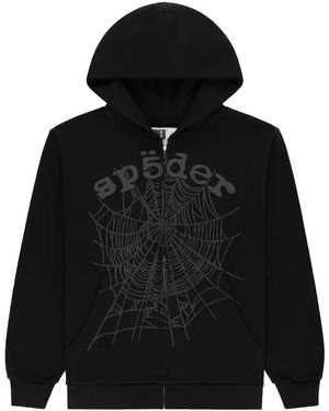 Sp5der Og Web V2 Phantom Zip Up 46" - Black