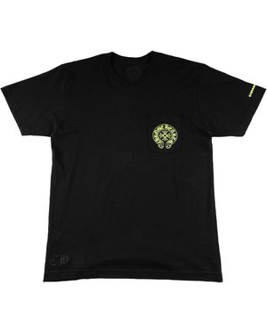 Chrome Hearts Horseshoe T-Shirt "Neon Lime" Chrm1191" - Black