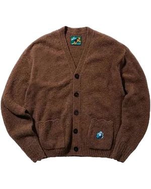 GOLF le FLEUR Sequined Cardigan 1035Brn" - Brown