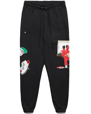 Nike Artist Series By Jacob Rochester Fleece Trousers /Sail/University" Dv1601 010" - Black