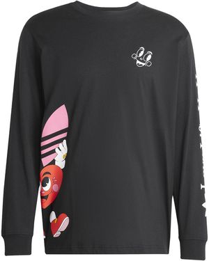 adidas Mbn Valentine's Day Long Sleeve T-Shirt Jp0978" - Black