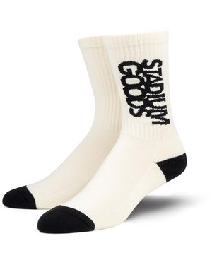 Stadium Goods Crew Socks "Tuxedo" Sgs0481" - Black