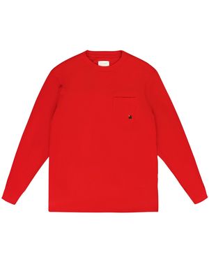 Aimé Leon Dore Pocket Logo Long-Sleeve T-Shirt Ss22Ct019 True" - Red