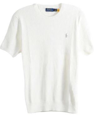Polo Ralph Lauren Ribbed Knit Embroidered Logo Shirt "Deckwash" 710B13892007" - Black