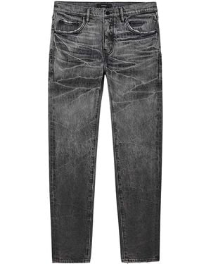 Purple Brand P001 Tacking Skinny Jeans P001 Stwb426" - Black