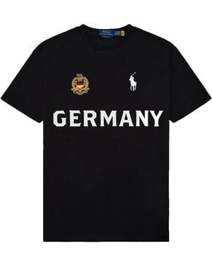 Polo Ralph Lauren Classic Fit T-Shirt "Germany" 710B20855001" - Black