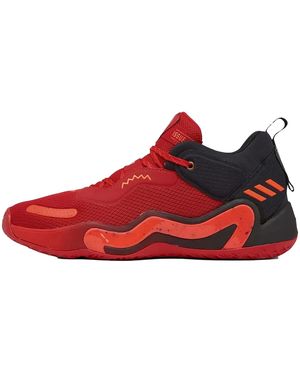 adidas D.O.N. Issue 3 "Scarlet/Core/Solar" Gz5524" - Red