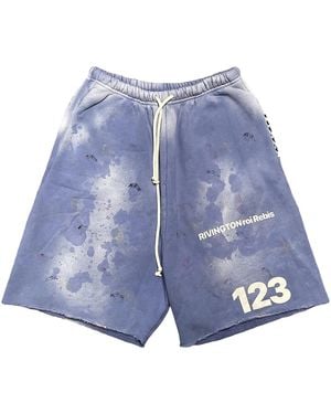 RIVINGTON Logo Print Shorts 11319 10005Rrrlps" - Blue