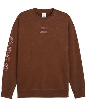 PUMA Relaxed Graphic Crew Tr "Tmnt- 630100 65" - Brown