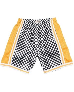 Mitchell & Ness Nba Checked Swingman Shorts "Los Angeles Lakers - Black