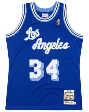 Mitchell & Ness Nba Shaquille O'Neal Authentic Jersey "1996 Los Angeles Lakers - Blue