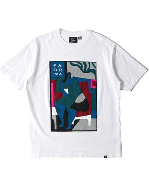 by Parra Leaving Now Short-Sleeve T-Shirt 55355 Wht" - Black