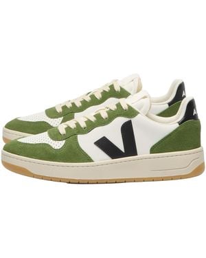 Veja V-10 Prime Leather Trainers Militar" Vi0221741" - Black