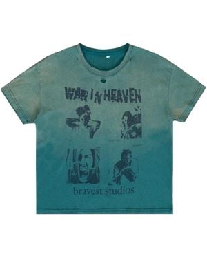 Bravest Studios Heaven Vintage T-Shirt Bs68" - Green