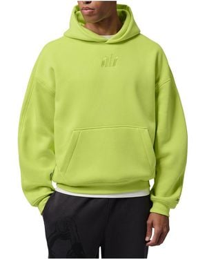 Nike Brooklyn Fleece Oversized Pullover Hoodie "Cyber" Iv7367 389" - Green