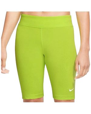 Nike Sportswear Essential Mid-Rise Bike Shorts "Atomic" Cz8526 321" - Green