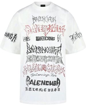 Balenciaga Diy Metal T-Shirt 641675 Tpvo2 9065" - Black