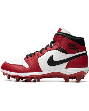 Nike Air 1 Mid Td "Chicago Football Cleats" Fj6805 106" - Red