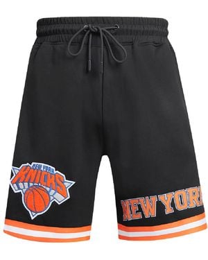 Pro Standard New York Knicks Classic Chenille Shorts Bnk351921 Blk" - Black