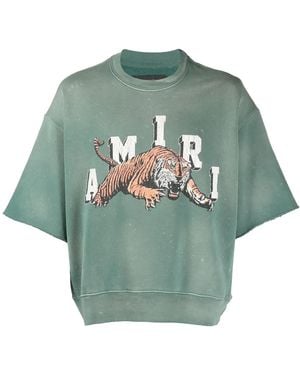 Amiri Tiger Logo Jumper Pf23Mjg017 310" - Green