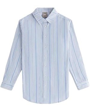 Kith Gale Logo Stripe Shirt "Pastel" Khw030283 463" - Blue