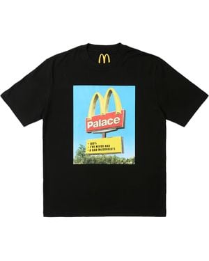 Palace Mcdonald's Sign T-Shirt P25Ts340" - Black