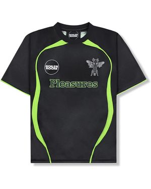Pleasures Aqua Soccer Jersey "Boiler Room" P25F005" - Black